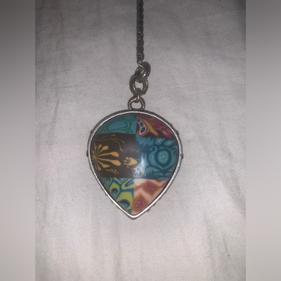 Jilzara jewelry necklace and matching earrings. Handmade with real clay! - Picture 2 of 13